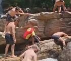 Criança que ficou submersa em cachoeira de Pirenópolis não resiste e morre