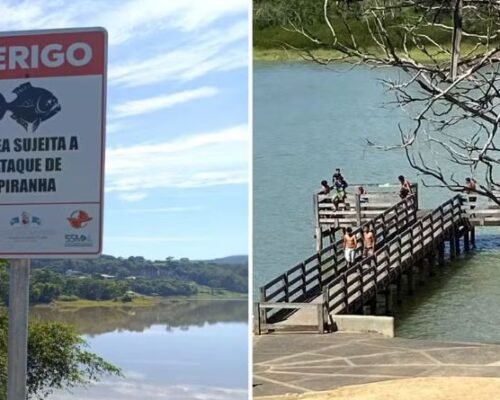 Ataque de piranha deixa dois jovens feridos no Lago Corumbá, em Caldas Novas