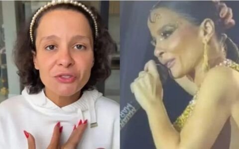 Maiara exibe cabelo natural em show de Goiás após imprevisto com peruca