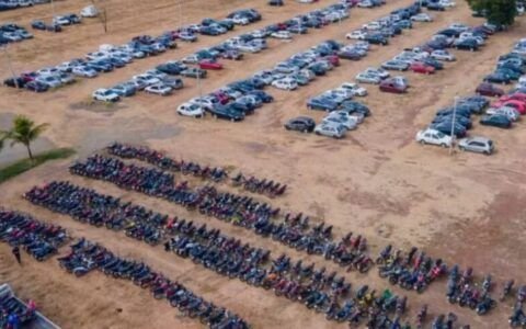 Leilão do Detran-GO oferta 2.871 veículos apreendidos em Goiás