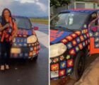 Carro de crochê coloca artesã de GO em destaque
