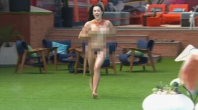 Promessa no BBB 26 faz Jordana pular seminua na piscina; assista