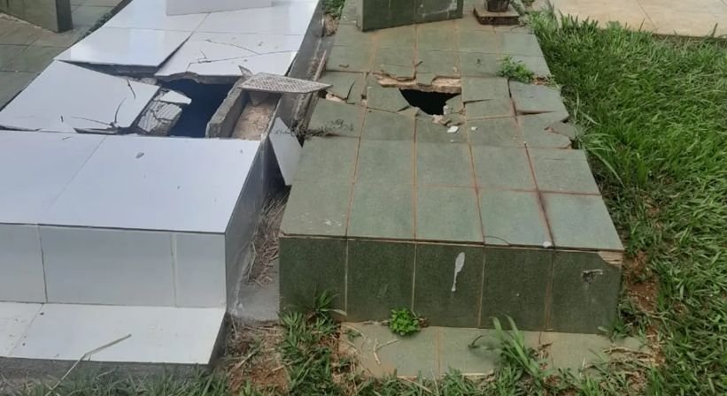 Homem é preso após vandalizar túmulos em cemitério de Goiânia