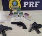 PRF apreende anabolizantes, canetas emagrecedoras e arma na BR-050