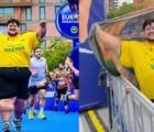 Brasileiro de 200 kg viraliza após completar maratona