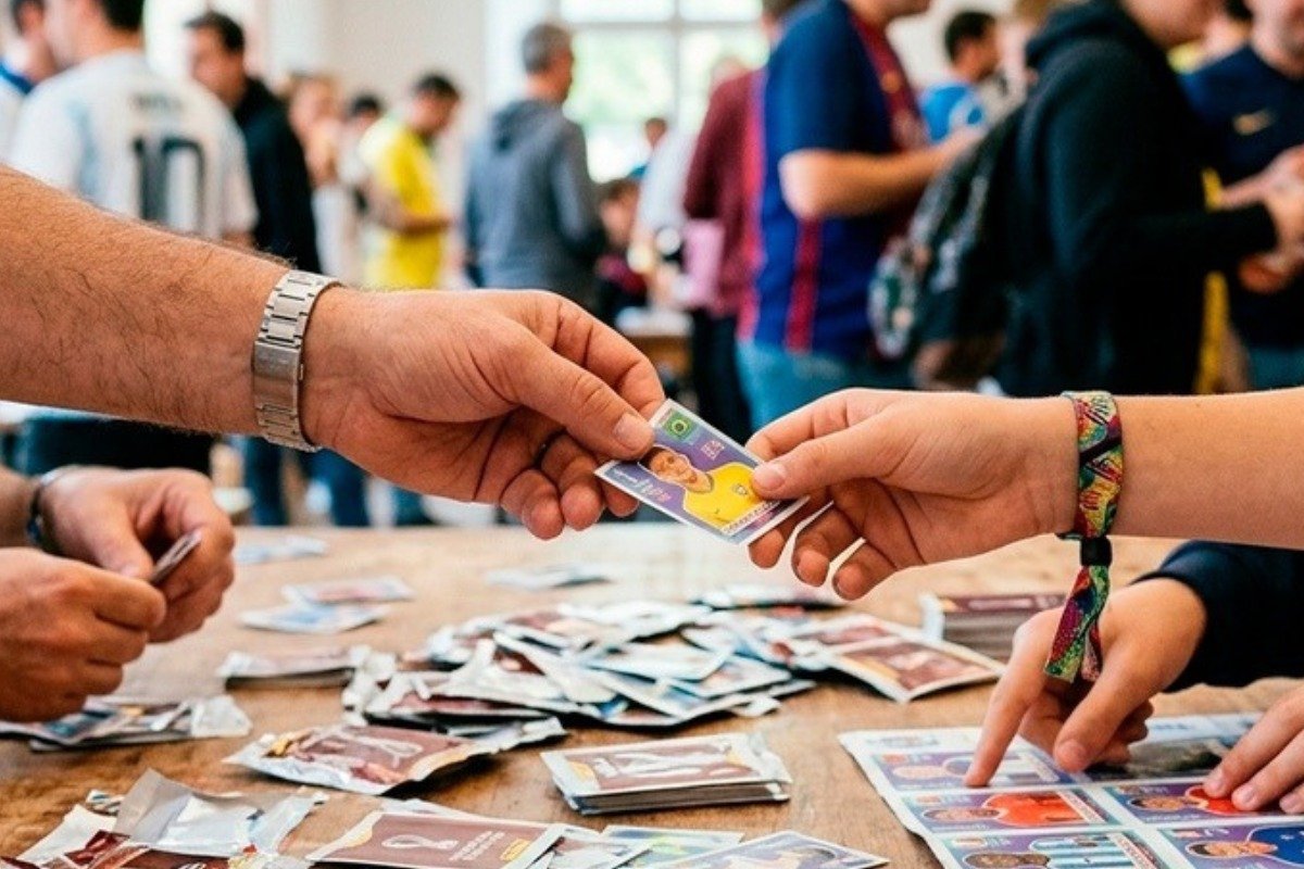 Álbum da Copa do Mundo estimula memória, atenção e interação social, explica especialista