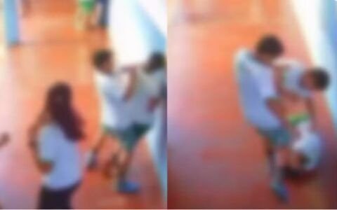 Vídeo mostra aluno sendo atacado por colegas em escola de Goiás