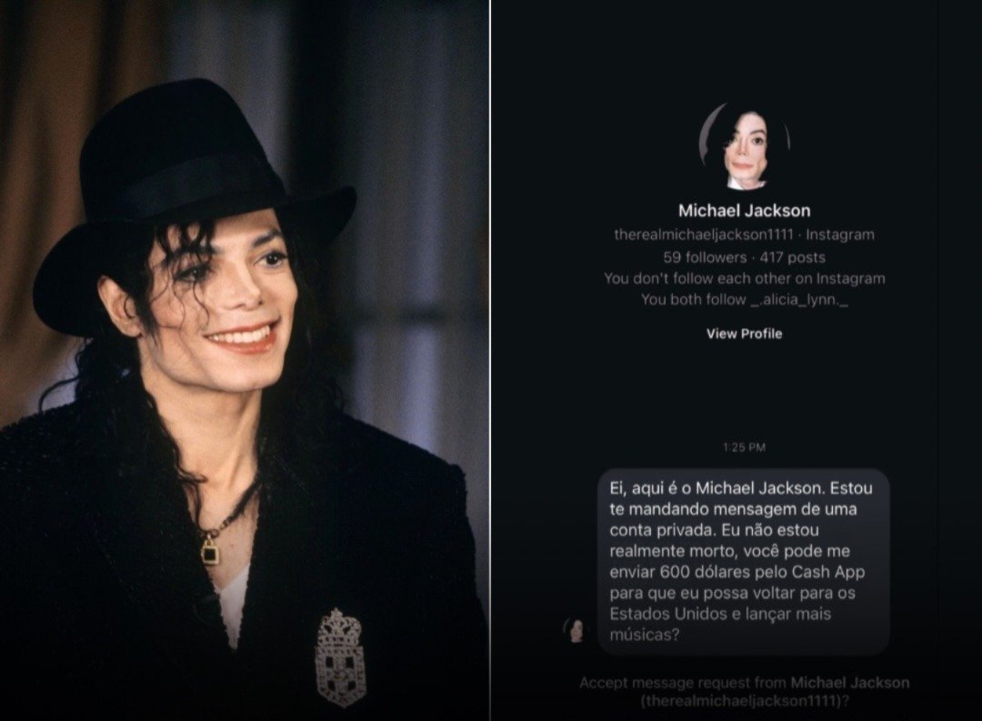Criminosos se passam por Michael Jackson em golpes digitais
