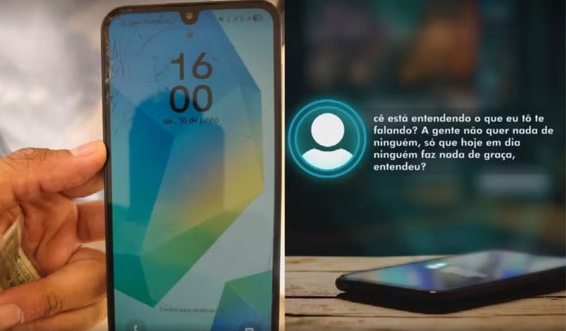 Mulher de 63 e homem de 53 são presos após cobrarem R$ 100 por celular perdido