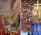 Imagem de Nossa Senhora de Guadalupe cai de quase 5 metros e fica intacta em Goiânia