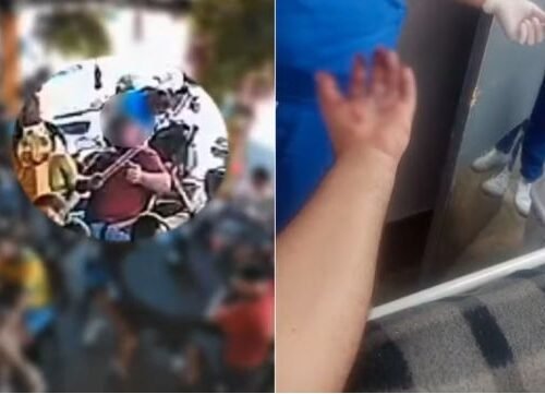 Torcedor fica com a mão dilacerada após rojão explodir em bar de Goiás