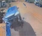 Motorista perde o controle na BR-060 e causa rastro de destruição em Anápolis