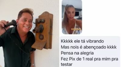 Empolgado com o Pix, Leonardo envia R$ 1 para teste e diverte seguidores