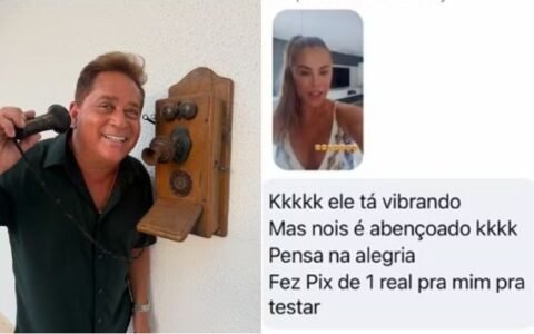 Empolgado com o Pix, Leonardo envia R$ 1 para teste e diverte seguidores