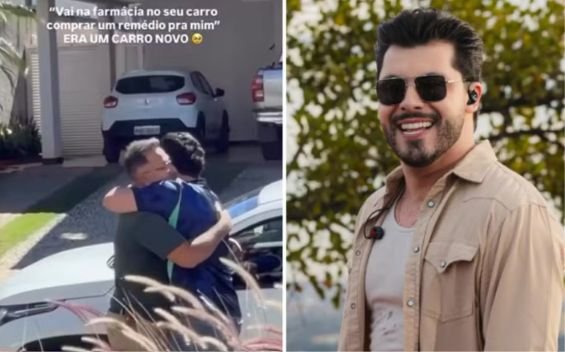 Murilo Huff dá carro novo a funcionário em surpresa emocionante