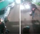 Homem agride motorista durante coleta de lixo em Goiânia