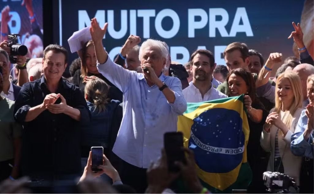 Caiado é oficializado pelo PSD e lança candidatura à Presidência com críticas a Lula e Flávio Bolsonaro