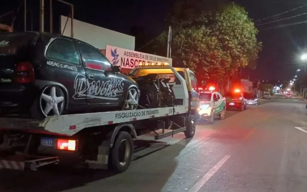 Operação mira encontros de motociclistas e apreende 4 veículos em Aparecida