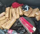 PRF encontra 52 kg de maconha em fundo falso de carro