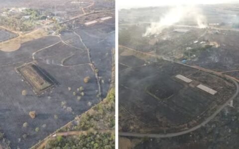 Incêndio atinge parque onde está depósito do Césio-137