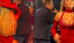 Vídeo de show de Leonardo viraliza após look das bailarinas dividir a web