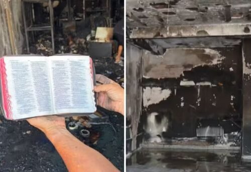 Incêndio destrói loja em Goiânia, mas bíblia permanece intacta