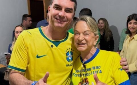 Magda reforça apoio a Flávio em ato de campanha em Goiânia