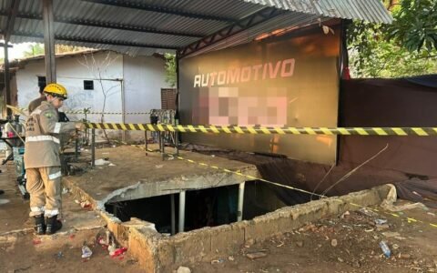 Laje cede em festa e bombeiros resgatam vítima em Abadia
