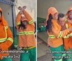 Garis viralizam ao comemorar fim da escala 6x1 em Goiânia
