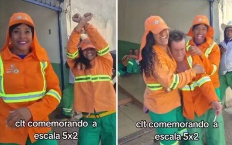 Garis viralizam ao comemorar fim da escala 6x1 em Goiânia