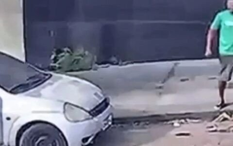 Câmeras ajudam GCM a localizar homem suspeito de incendiar carro em Goiânia